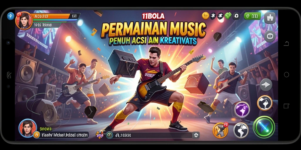 Tampilan gameplay dari 11BOLA yang seru dan interaktif.