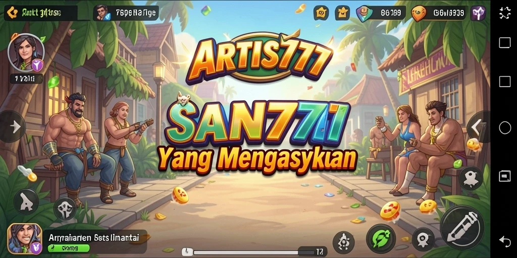 Screenshot utama ARTIS777 menunjukkan gameplay yang seru dan interaktif.