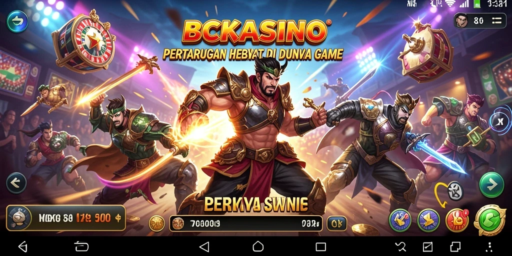 Tampilan dramatis dari pertarungan epik di BCKASINO.