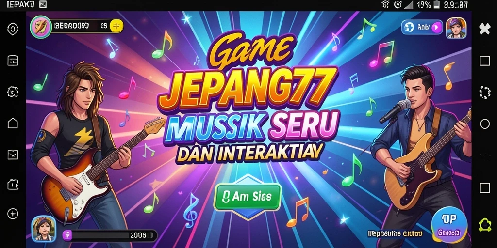 Screenshot gameplay JEPANG77 yang menampilkan keseruan musik.