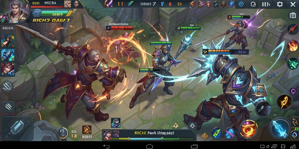 Tampilan gameplay seru dan strategis dalam RICH7.
