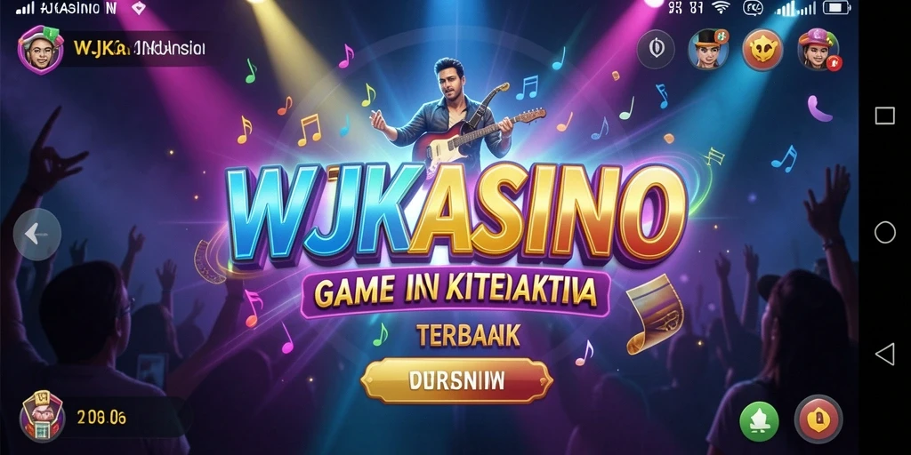 Screenshot WJKASINO menampilkan gameplay menantang dalam permainan musik.